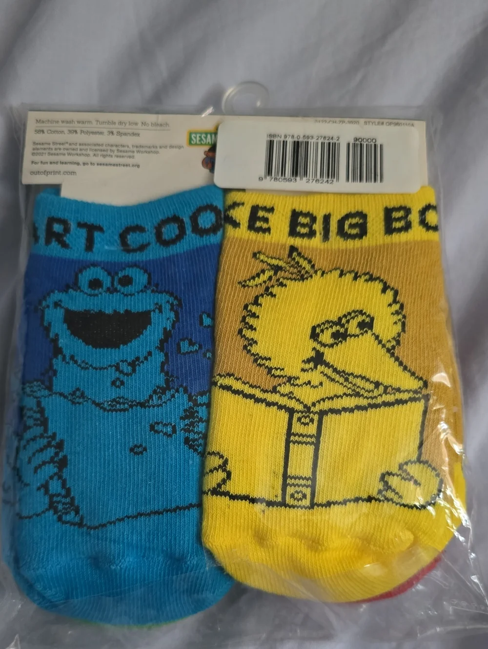 Sesame Street Out Of Print Children Socks